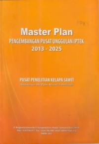 Image of Master Plan pengembangan pusat unggulan iptek 2013-2025