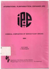 Chemical composition of various plant species 1994