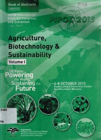 MPOB International PIPOC 2015 oil palm: Powering the World, Sustaining the Future 6-8 Oktober 2015 Kuala Lumpur Convention Centre