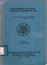 Penginderaan Jauh Untuk Geomorfologi