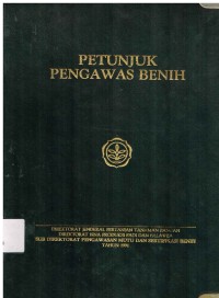 Petunjuk Pengawas Benih