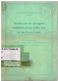 Studies on the Inorganic Nutrition of the Office tree in the Ivory coast