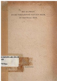 Het Klimat en de Verdamping van een Meer in Centraal Irak. (The Climate and the Evaporation from A Lake in Central Iraq)