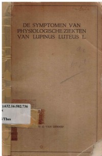 De Symptonen van Physiologische Ziekten van Lupinus Luteus L