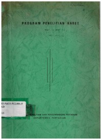 Program Penelitian Karet