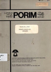 Laporan PORIM Report