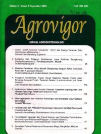 Agrovigor Volume 3 Nomor 2 September 2010