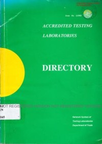 Accredited testing laboratories department of trade directory 1992