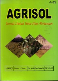 Agrisol Volume.4 Nomor.1  Juni 2005