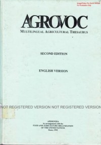 Agrovoc multilingual agricultural thesaurus.