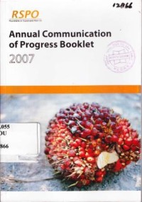 Annual Communication of Progress Booklet 2007.