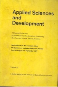 Applied Sciences and Development Vol. 13 Tahun 1978