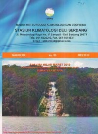 Badan Meteorologi Klimatologi dan Geofisika Deli Serdang Tahun XIX No. 05 Mei 2019