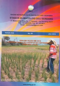 Badan Meteorologi Klimatologi dan Geofisika Deli Serdang Tahun XVIII No. 08  JuLi 2018