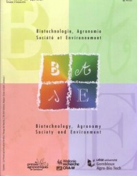 Biotechnologie agronomi societe et environnement Vol.23 No.3 2019