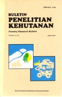 Buletin Penelitian Kehutanan Nomor 1 / XII/ April 1996