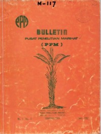 BULETIN PUSAT PENELITIAN MARIHAT NO.1 VOL.2 APRIL 1982