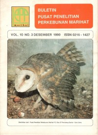 BULETIN PUSAT PENELITIAN PERKEBUNAN MARIHAT VOL. 10 NO. 3 DESEMBER 1990