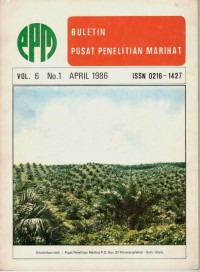 BULETIN PUSAT PENELITIAN MARIHAT VOL. 6 NO. 1 APRIL 1986