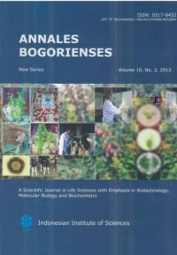 Annales Bogorienses Volume 16, No. 2, Tahun 2012