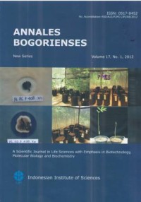 Annales Bogorienses Volume 17, No. 1, Tahun 2013