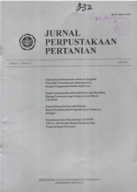 Jurnal Perpustakaan Pertanian Volume 12 Nomor 2 Juli 2003