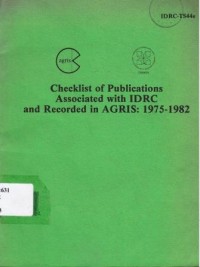 Checklist of publication associated with IDRC and recorded in Agris : 1975-1982