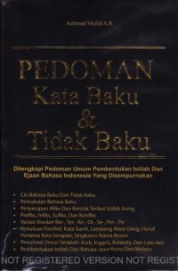 Pedoman Kata Baku dan Tidak Baku