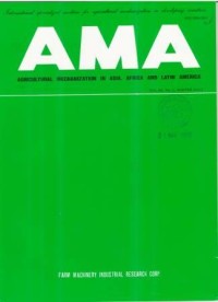 Agricultural Mechanization in Asia, Africa and Latin America (AMA) Vol.44 No.3  Summer 2013