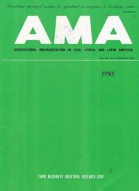 Agricultural Mechanization in Asia, Africa and Latin America (AMA) Vol. 46 No. 3, Summer 2015