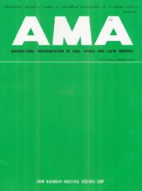 Agricultural Mechanization in Asia, Africa and Latin America (AMA) Vol.47 No.1 Winter 2016