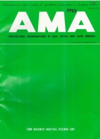 Agricultural Mechanization in Asia, Africa and Latin America (AMA) Vol. 44 No. 2 SPRING 2013