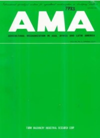 Agricultural Mechanization in Asia, Africa and Latin America (AMA) Vol. 45 No. 2 SPRING 2014