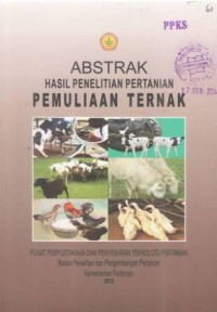 Abstrak Hasil Penelitian Pertanian Pemuliaan Ternak Tahun 2013