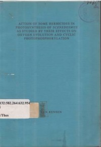 Action of some herbicide in photosynthesis of Scenedesmus, as studied by their effects on oxygen evolution and cyclic photophosphorylation