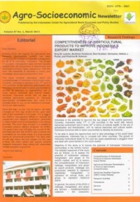 Agro-Socioeconomic Newsletter Vol. 7 No. 1 Maret 2013