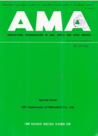 Agricultural Mechanization in Asia, Africa and Latin America VOl.44 No.4 Autumn 2013