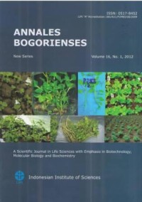 Annales Bogorienses Volume 16, No. 1, Tahun 2012