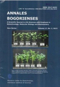 Annales Bogorienses Volume 17, No. 2, Tahun 2012