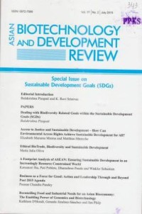 Asian Biotechnology and Development Review Vol. 17 No. 2 July 2015