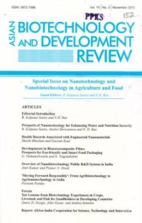 Asian Biotechnology and Development Review Vol. 15 No. 3 November 2013