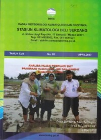 Badan Meteorologi Klimatologi dan Geofisika Tahun XVII No. 05 April 2017