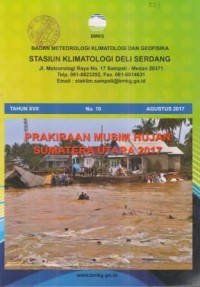 Badan Meteorologi Klimatologi dan Geofisika Deli Serdang Tahun XVII No. 10 Agustus 2017