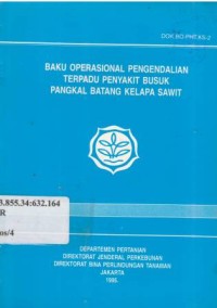 Buku operasional pengendalian hama terpadu (PHT) hama babi hutan