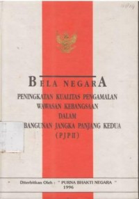 Bela Negara Peningkatan Kualitas Pengamalan Wawasan Kebangsaan dalam Pembangunan Jangka Panjang Kedua (PJP II)