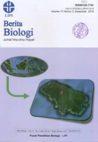 Berita Biologi Jurnal Ilmu - ilmu Hayati Volume 15 Nomor 3 Desember 2016