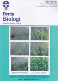 Berita Biologi Jurnal Ilmu - ilmu Hayati Volume 15 Nomor 1 April 2016