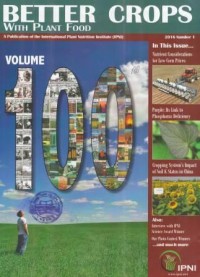 Better Crops With Plant Food Vol.C (100) No.1 Thn 2016