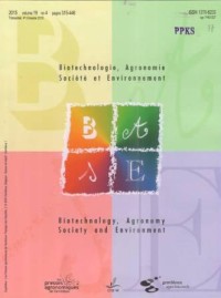 Biotechnologie, Agronomie Societe et Environnement Volume 19 No 4 Tahun 2015