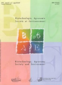 Biotechnologie, Agronomie Societe et Environnement Volume 20 No 3 Tahun 2016